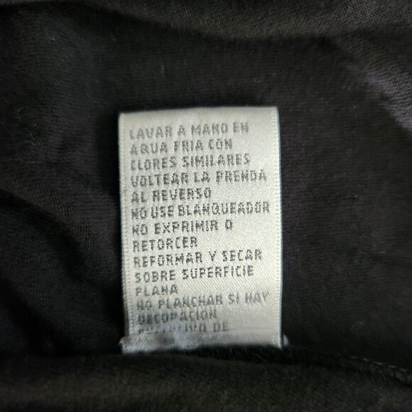 August Silk Womens Black quarter Sleeve Top W/ Gold Studded Design Large - Picture 11 of 12